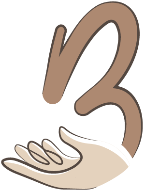 B mit Hand (Logo Carola Brölz)